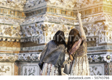 Young woman traveler traveling in Wat Arun 50743766