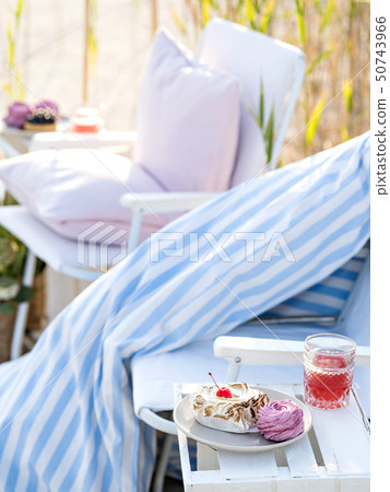 Glamorous camping on a sea shore. Glamorous camping on a sea shore. 50743966
