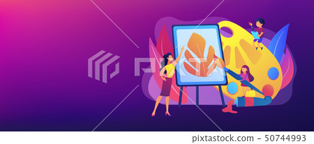 Art studio concept banner header. 50744993