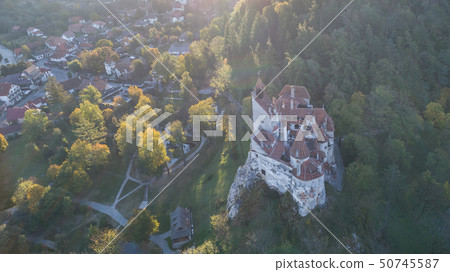 Medieval Bran castle. Brasov Transylvania, Romania 50745587