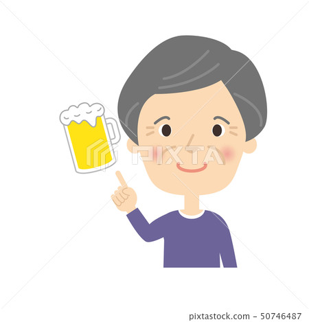 女人：奶奶指著檢查姿勢酒精 50746487