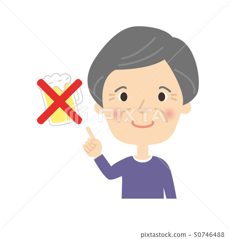 女人：奶奶指著檢查姿勢酒NG 50746488