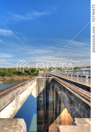 Landscape Pakmun Dam at A.Khong Chiam, Ubon Ratcha Landscape Pakmun Dam at A.Khong Chiam, Ubon Ratcha 50746975
