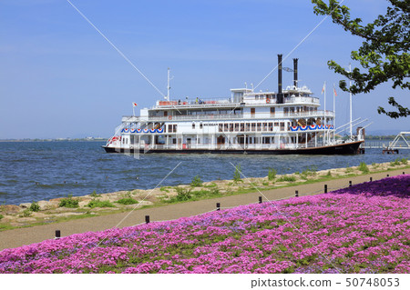Lake Biwa sightseeing paddle boat 2016 (Otsu lake shore Nagisa park) 50748053