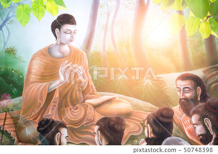 double exposure of the lotus flower or water lily 50748398