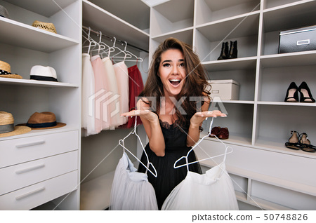 beautiful girl dressing