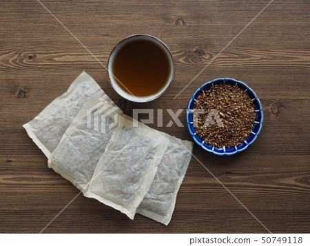 Asian traditional drink barley tea and tea bag 50749118