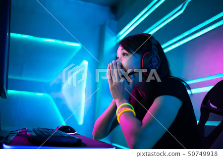 Young Asian cyber sport gamer 50749918