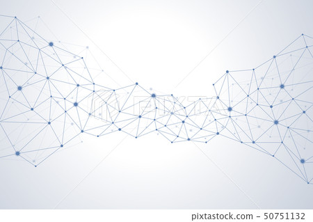 Vector illustration with dots and lines Vector illustration with dots and lines 50751132