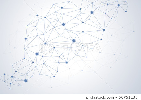 Vector illustration with dots and lines 50751135
