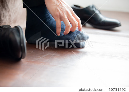 man with athlete foot 50751292