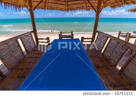 Tropical seaside dining table in thailand Tropical seaside dining table in thailand 50751513