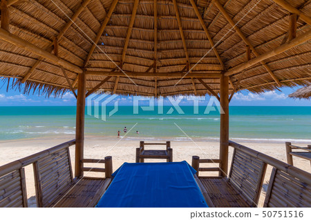 Tropical seaside dining table in thailand 50751516