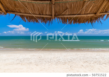 Tropical seaside dining table in thailand Tropical seaside dining table in thailand 50751522