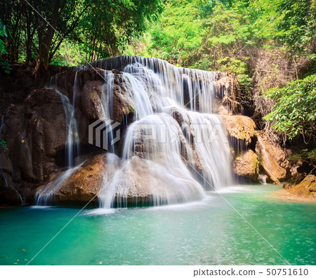Beautiful waterfall Huai Mae Khamin, Thailand 50751610
