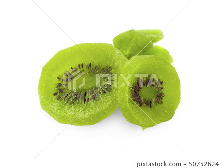 Dried kiwi isolated on white background 50752624