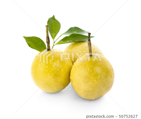 Passion fruit isolated on white background 50752627