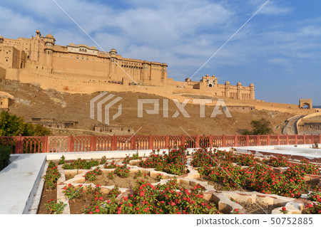 View of Amber fort and palace from Kesar Kyari 50752885