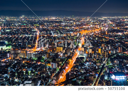 《大阪府》大阪市夜景 50755108