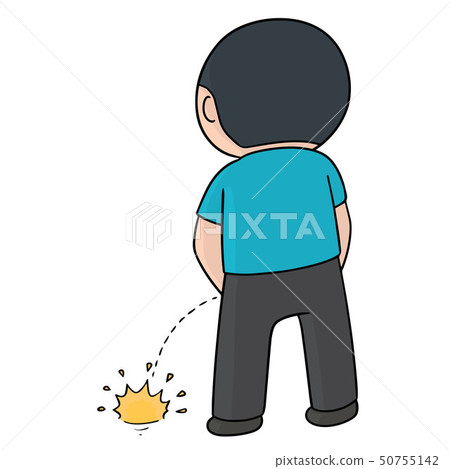 vector of man peeing 50755142