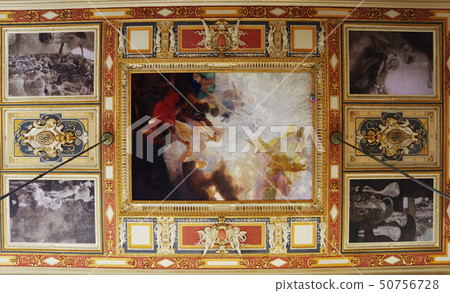 Ceiling painting on the second floor of the University of Vienna by Gustav Klimt 50756728