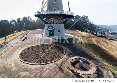 Dutch windmill hill in Miyagi Naganuma Futopia Park Dutch windmill hill in Miyagi Naganuma Futopia Park 50757928