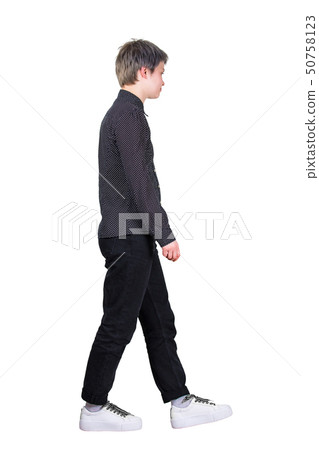 side view woman walking 50758123