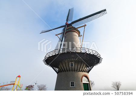 Miyagi Naganuma Futopia Park Dutch windmill in the morning mist Miyagi Naganuma Futopia Park Dutch windmill in the morning mist 50758394