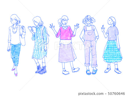 People Girls Women People Girls Women 50760646