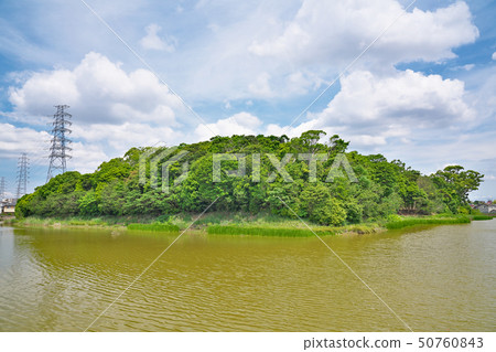 [Otakiyama old burial mound]大阪府北區北區100只舌鳥Honcho 50760843