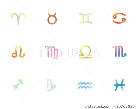 12星座標記素材 50762086