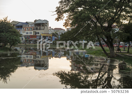 CAMBODIA SIEM REAP CITY RIVER 50763236
