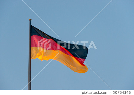 German Flag against sky German Flag against sky 50764346