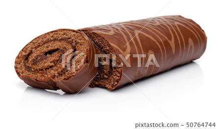 Chocolate cake slices isolated on white Chocolate cake slices isolated on white 50764744