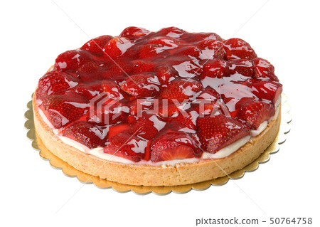 Strawberry tart isolated on white Strawberry tart isolated on white 50764758