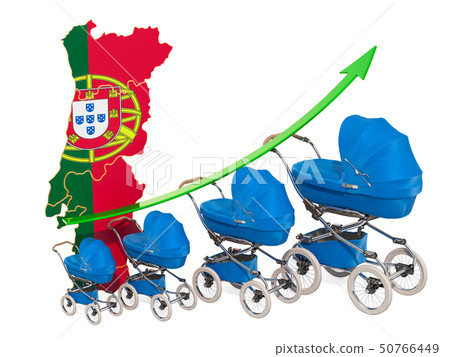 Growing birth rate in Portugal, concept. 50766449