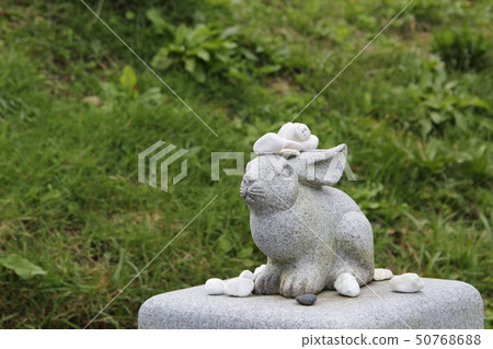在白色兔子寺廟的白色兔子 在白色兔子寺廟的白色兔子 50768688