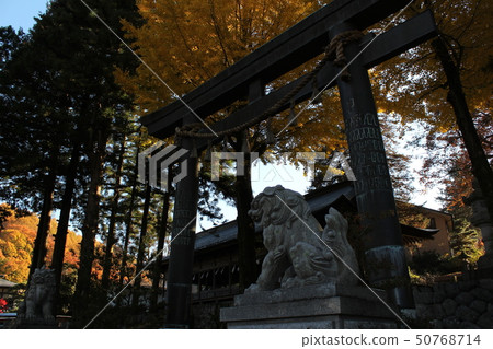 On the Suwa Taisha Shrine torii at the company shrine 50768714