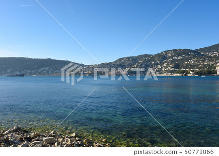 French riviera. View on Villefranche sur mer, France 50771066