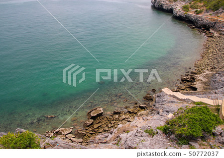 View of sea and mountain at Koh Sichang in View of sea and mountain at Koh Sichang in 50772037