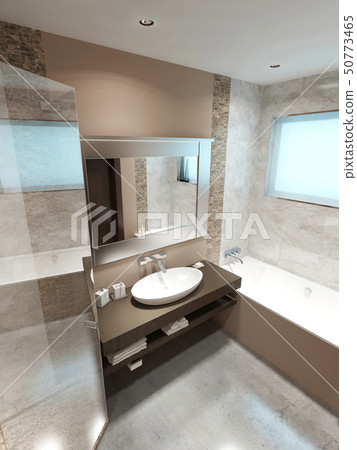 Bathroom in modern style 50773465