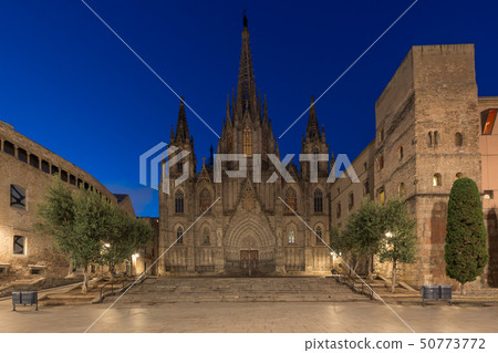 Panorama of Barcelona Cathedral of the Holy Cross Panorama of Barcelona Cathedral of the Holy Cross 50773772