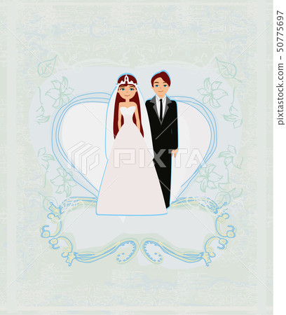 stylish wedding invitation card with vintage stylish wedding invitation card with vintage 50775697