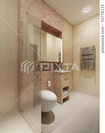 Modern style bathroom interior 50776115