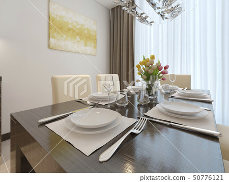Luxury dining room interior Luxury dining room interior 50776121
