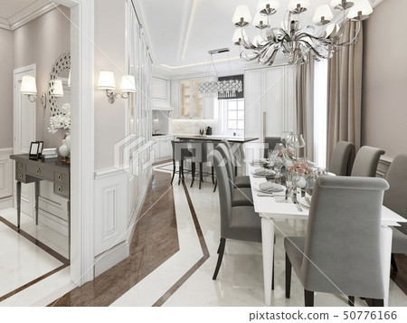 Kitchen-dining room Art Deco style 50776166