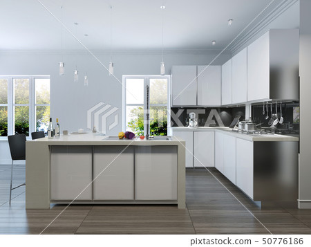 Modern design kitchen interior 50776186