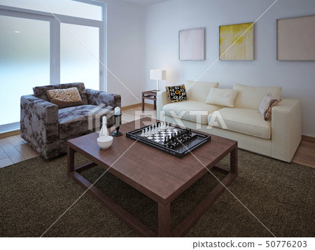 Living room vintage style 50776203