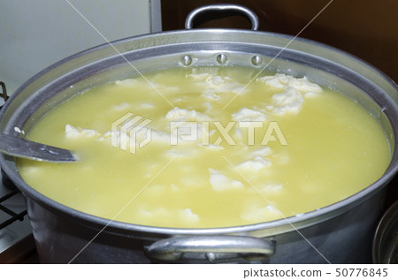 Traditional process of making of cheese in Albania 50776845