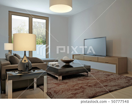 Living room scandinavian style 50777548